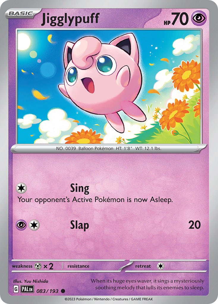 Jigglypuff 083/193 Common Paldea Evolved Pokémon card