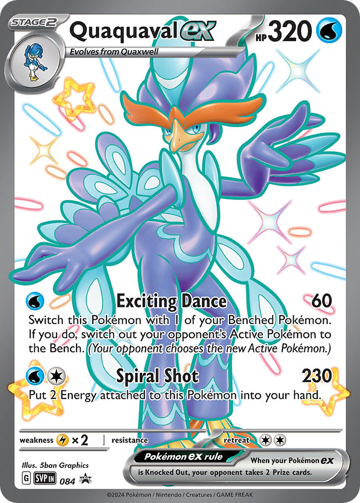 Quaquaval EX 084/SVP Promo Scarlet & Violet Promos Pokémon card