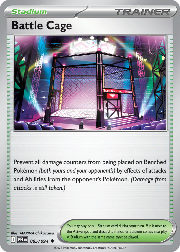 Battle Cage 085/094 Uncommon Phantasmal Flames Pokémon card