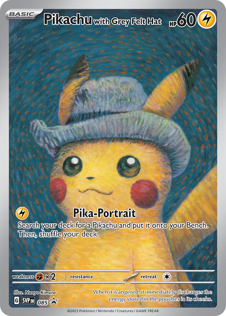 Pikachu with Grey Felt Hat 085/SVP Promo Scarlet & Violet Promos Pokémon card