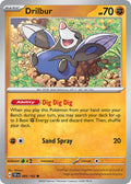 Drilbur 085/162 Common Temporal Forces Pokémon card