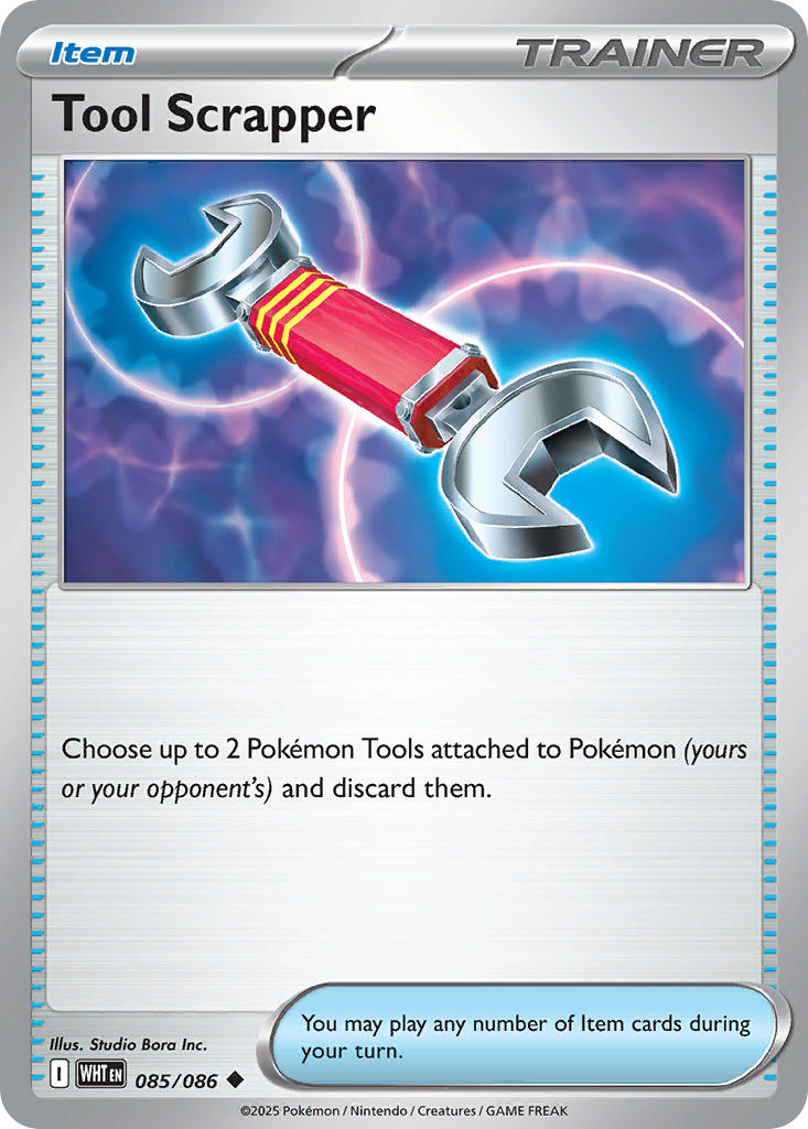 Tool Scrapper 085/086 Uncommon White Flare Pokémon card