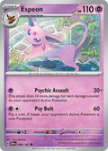 Espeon 086/197 Uncommon Obsidian Flames Pokémon card