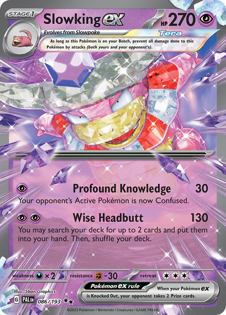 Slowking EX 086/193 Double Rare Paldea Evolved Pokémon card