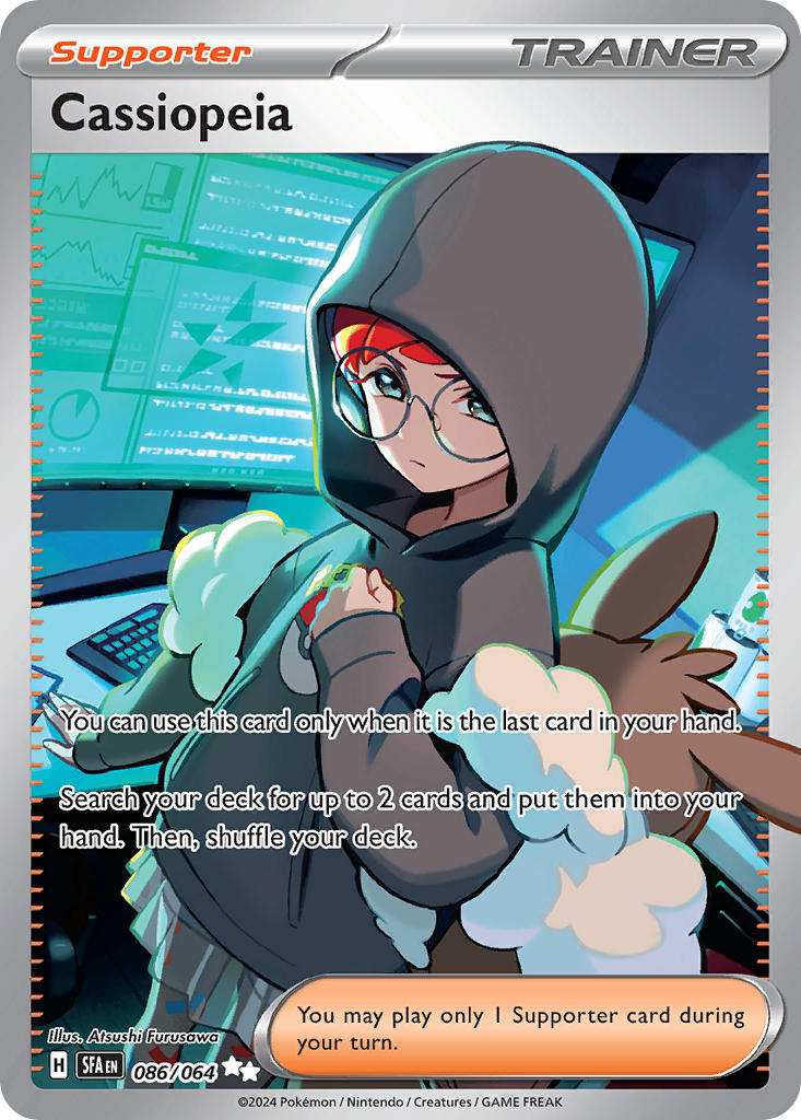 Cassiopeia 086/064 Ultra Rare Shrouded Fable Pokémon card