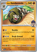Hop's Sandaconda 087/159 Common Journey Together Pokémon card