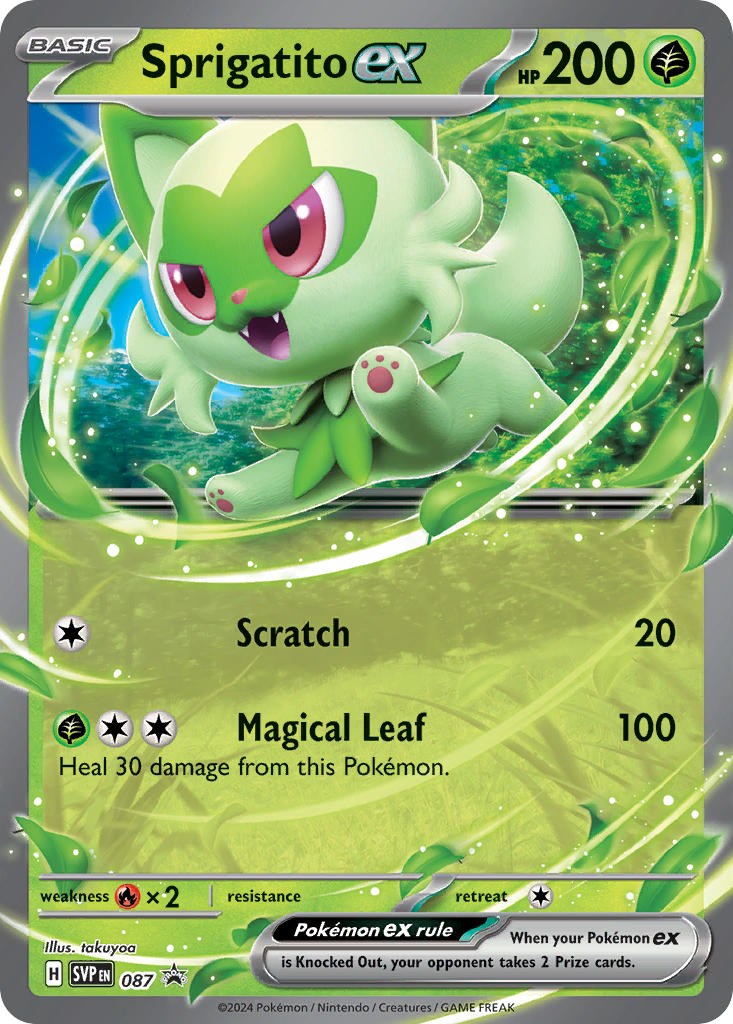 Sprigatito EX 087/SVP Promo Scarlet & Violet Promos Pokémon card