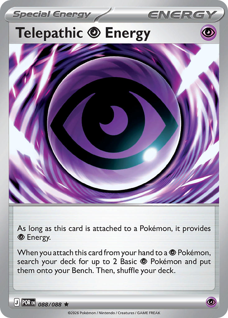 Telepathic Energy 088/088 Rare Perfect Order Pokémon card