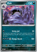 Muk 089/165 Rare 151 Pokémon card
