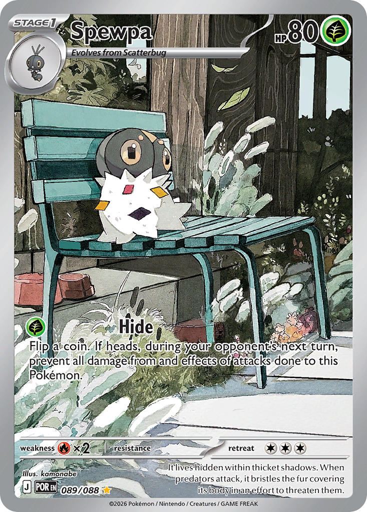 Spewpa 089/088 Illustration Rare Perfect Order Pokémon card