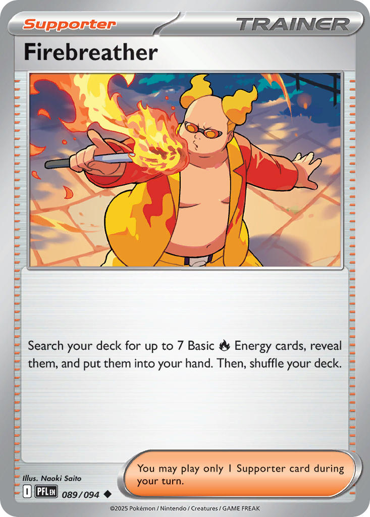 Firebreather 089/094 Uncommon Phantasmal Flames Pokémon card