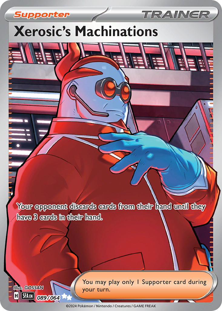 Xerosic's Machinations 089/064 Ultra Rare Shrouded Fable Pokémon card