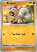 Rockruff 089/162 Common Temporal Forces Pokémon card