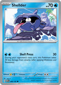 Shellder 090/165 Common 151 Pokémon card