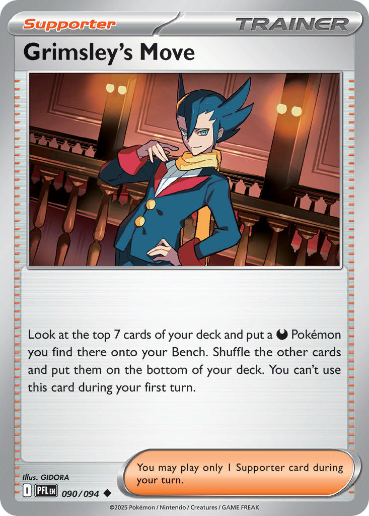 Grimsley's Move 090/094 Uncommon Phantasmal Flames Pokémon card
