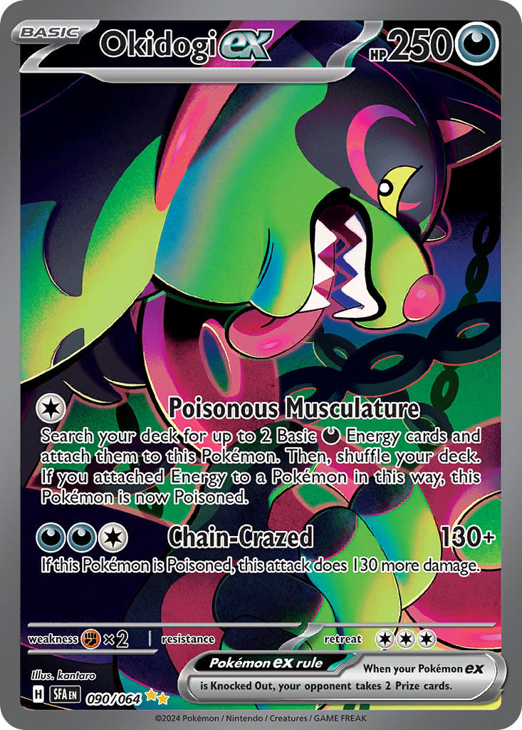 Okidogi EX 090/064 Special Illustration Rare Shrouded Fable Pokémon card