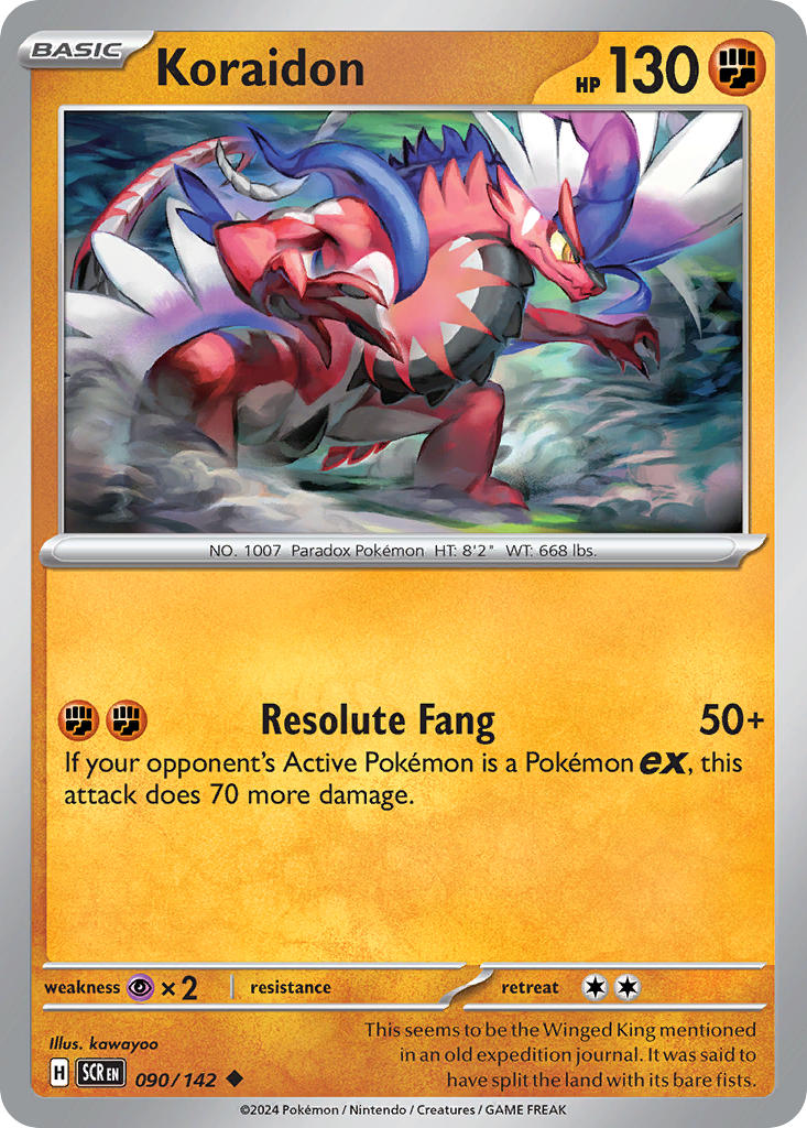 Koraidon 090/142 Uncommon Stellar Crown Pokémon card