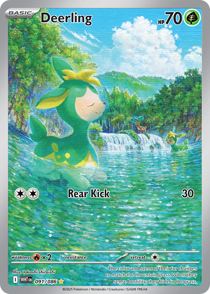Deerling 091/086 Illustration Rare White Flare Pokémon card