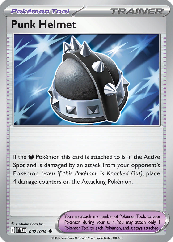 Punk Helmet 092/094 Uncommon Phantasmal Flames Pokémon card
