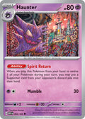 Haunter 093/165 Uncommon 151 Pokémon card