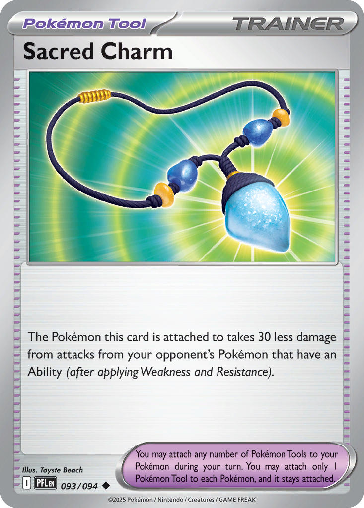Sacred Charm 093/094 Uncommon Phantasmal Flames Pokémon card