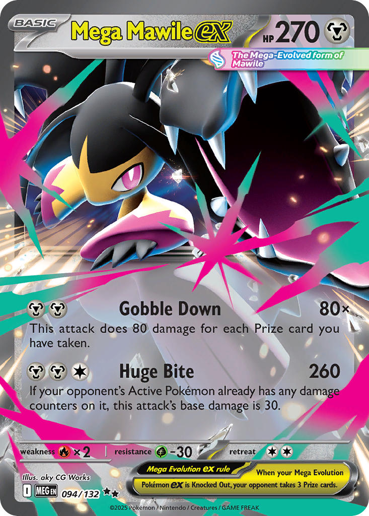 Mega Mawile EX 094/132 Double Rare Mega Evolution Pokémon card
