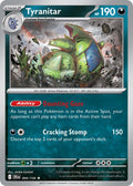 Tyranitar 095/159 Rare Journey Together Pokémon card