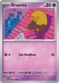 Drowzee 096/165 Common 151 Pokémon card