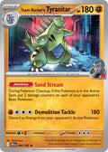 Team Rocket's Tyranitar 096/182 Rare Destined Rivals Pokémon card