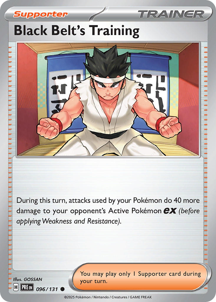 Black Belt's Training 096/131 Common Prismatic Evolutions Pokémon card