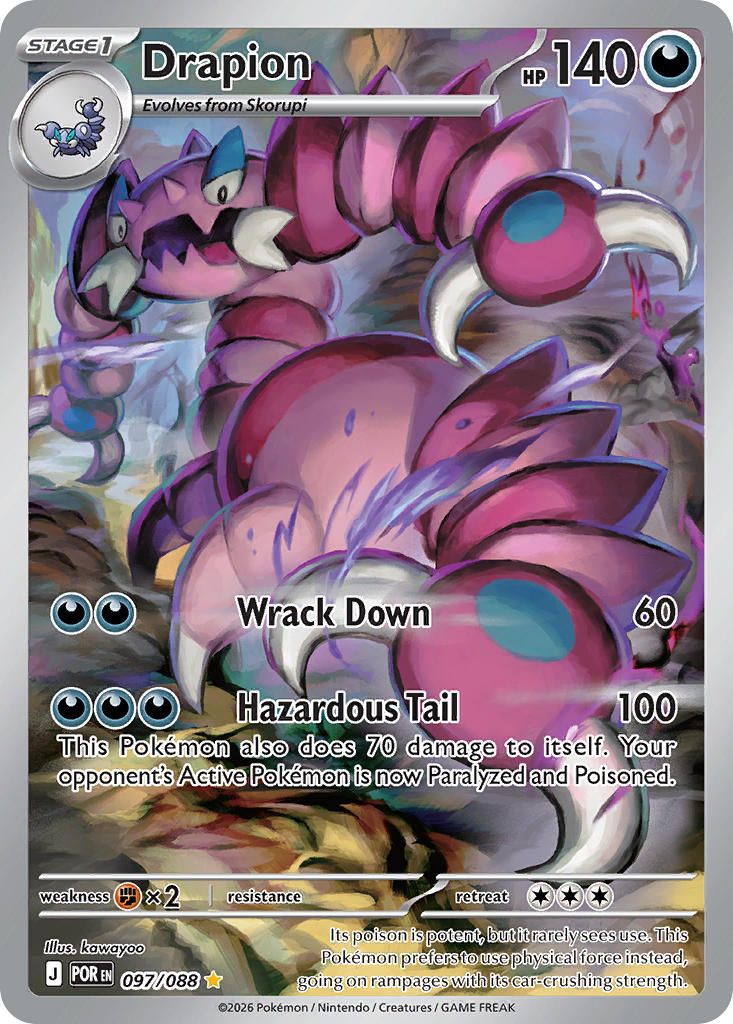 Drapion 097/088 Illustration Rare Perfect Order Pokémon card