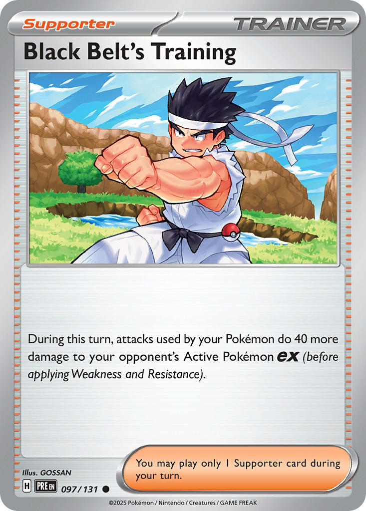 Black Belt's Training 097/131 Common Prismatic Evolutions Pokémon card