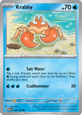 Krabby 098/165 Common 151 Pokémon card