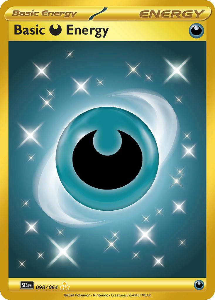 Basic Darkness Energy 098/064 Hyper Rare Shrouded Fable Pokémon card