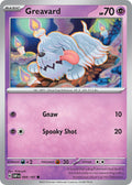 Greavard 099/197 Common Obsidian Flames Pokémon card