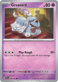 Greavard 100/197 Common Obsidian Flames Pokémon card