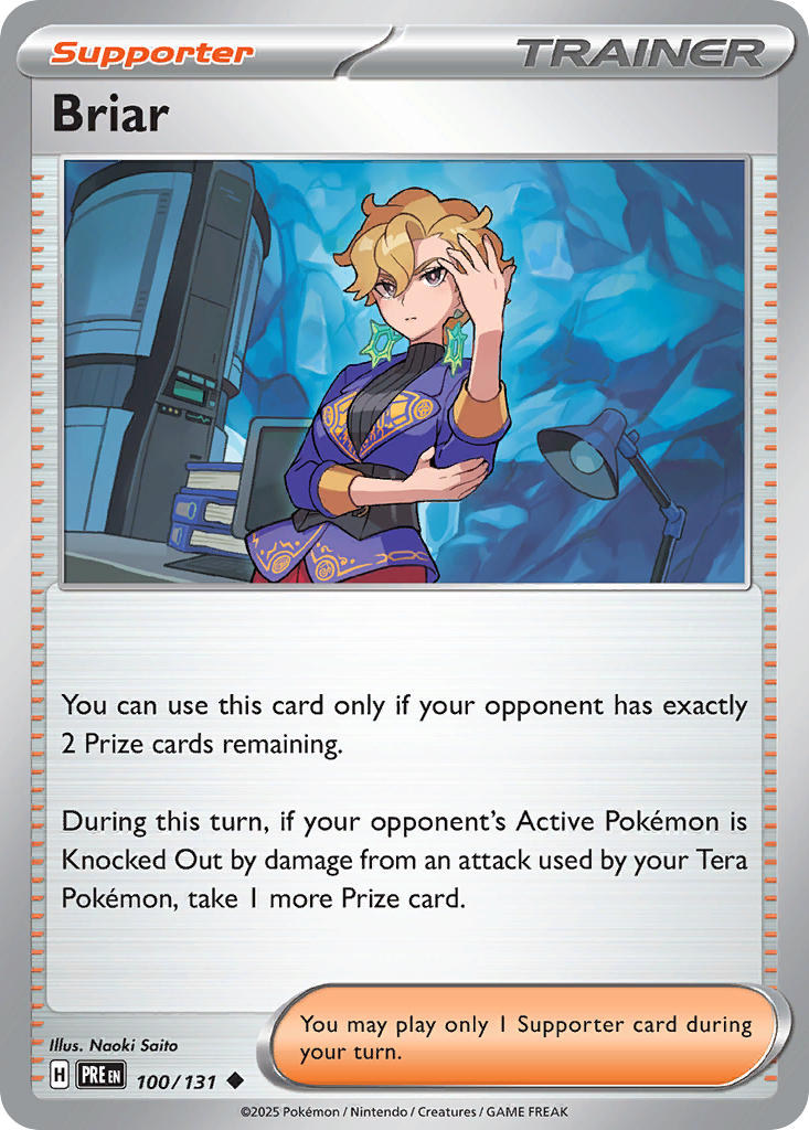 Briar 100/131 Uncommon Prismatic Evolutions Pokémon card