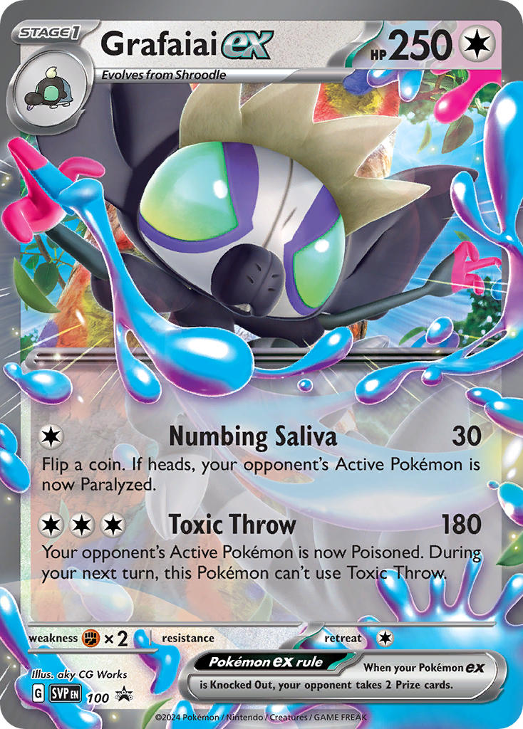 Grafaiai EX 100/SVP Promo Scarlet & Violet Promos Pokémon card