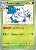 Abomasnow 101/091 Shiny Rare Paldean Fates Pokémon card