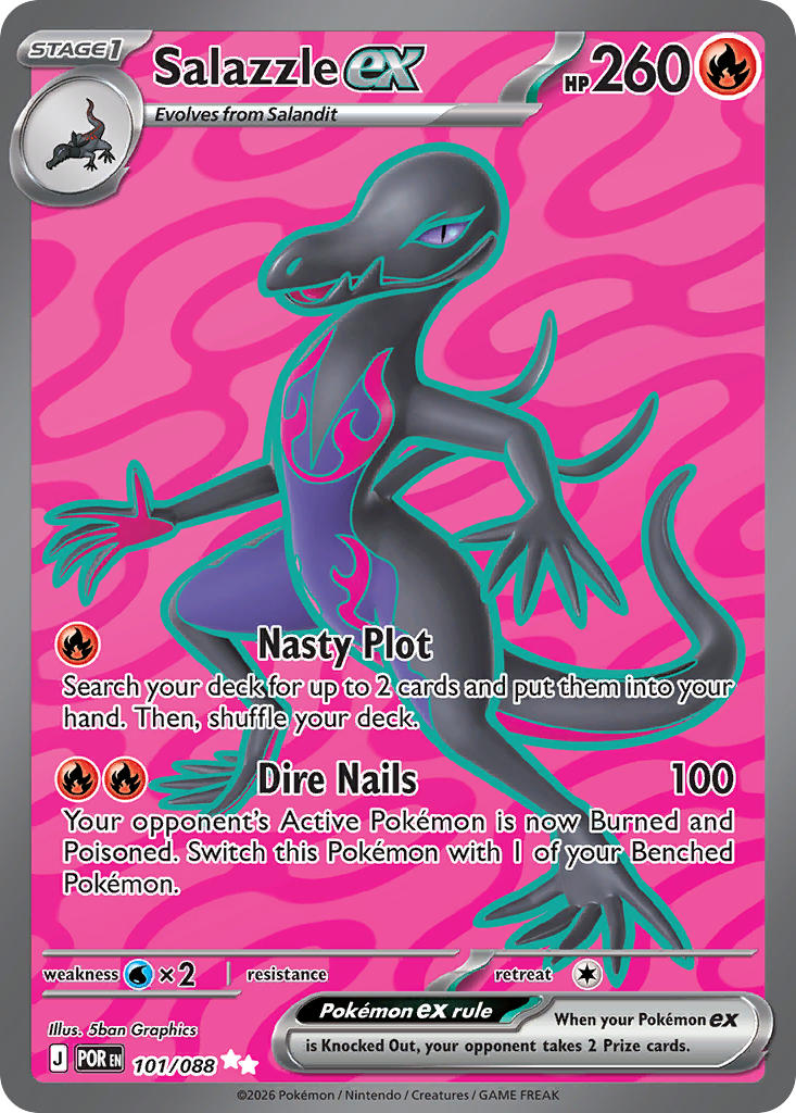 Salazzle EX 101/088 Ultra Rare Perfect Order Pokémon card
