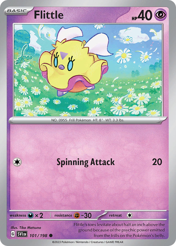 Flittle 101/198 Common Scarlet & Violet Pokémon card