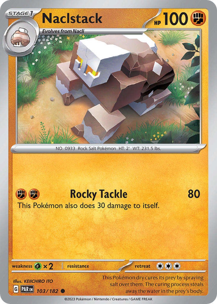 Naclstack 103/182 Common Paradox Rift Pokémon card
