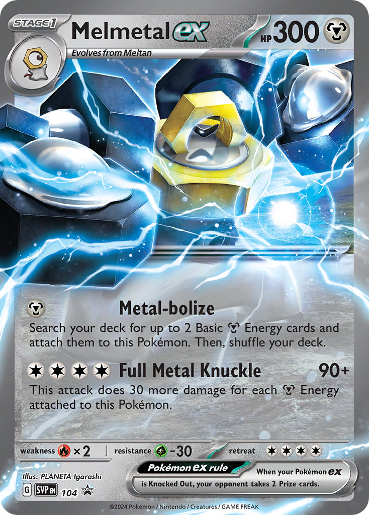 Melmetal EX 104/SVP Promo Scarlet & Violet Promos Pokémon card