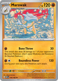 Marowak 105/165 Rare 151 Pokémon card