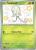 Toedscool 105/091 Shiny Rare Paldean Fates Pokémon card