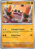Klawf 105/182 Uncommon Paradox Rift Pokémon card