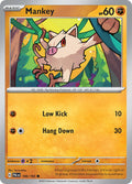 Mankey 106/193 Common Paldea Evolved Pokémon card