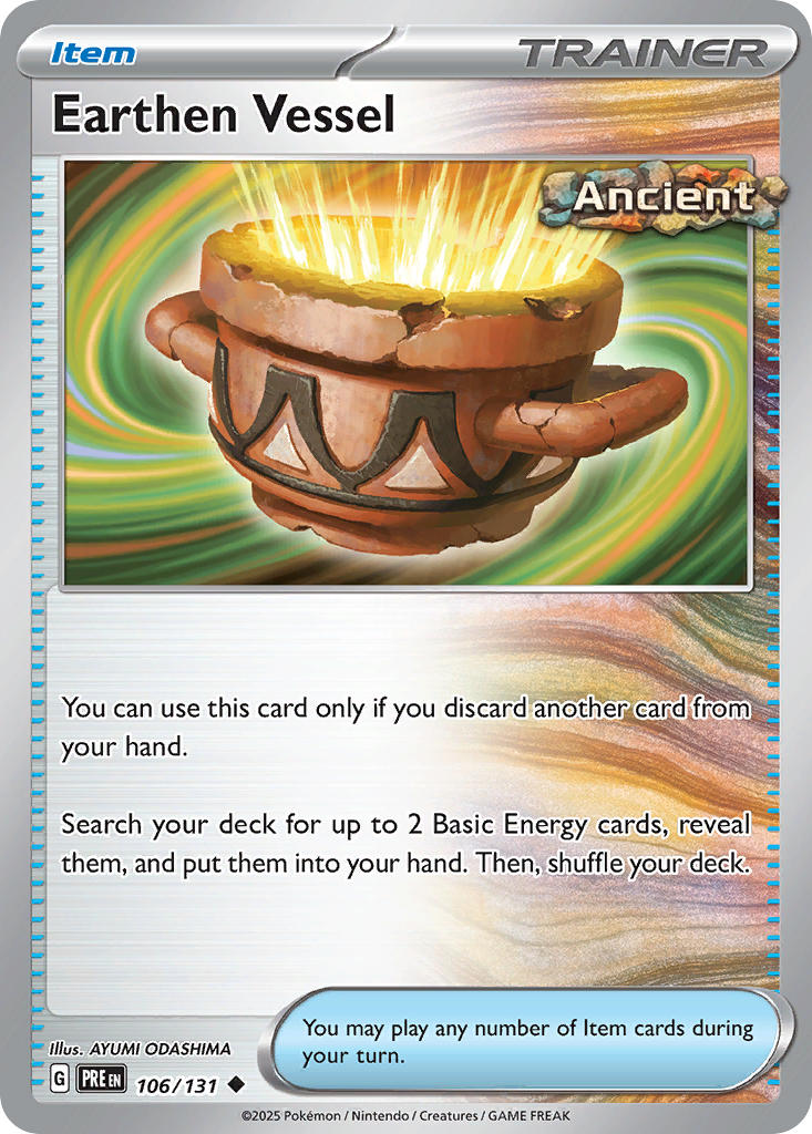 Earthen Vessel 106/131 Uncommon Prismatic Evolutions Pokémon card