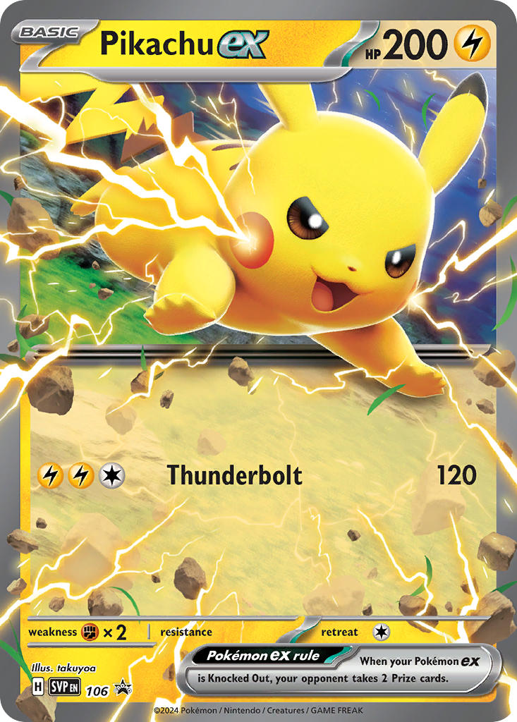 Pikachu EX 106/SVP Promo Scarlet & Violet Promos Pokémon card
