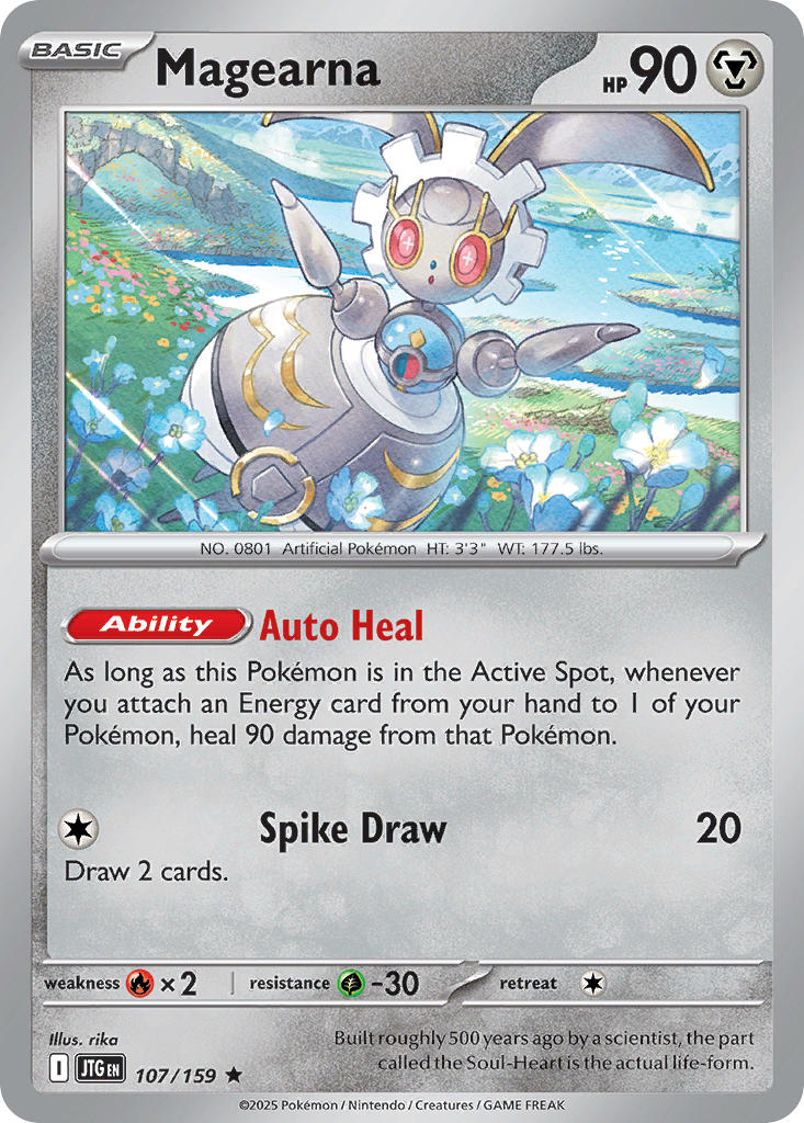 Magearna 107/159 Common Journey Together Pokémon card